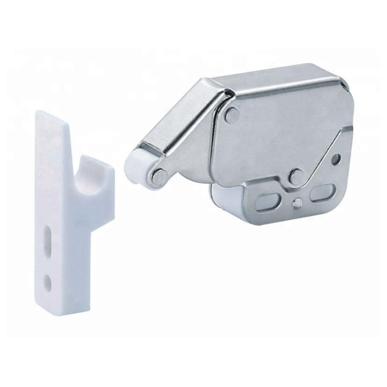 Drukslot 4 Stuks (Incl. Schroeven) | Push to Open | Deurslot | Kastslot | Meubelslot | Voor Keukenkast en Keukenlade