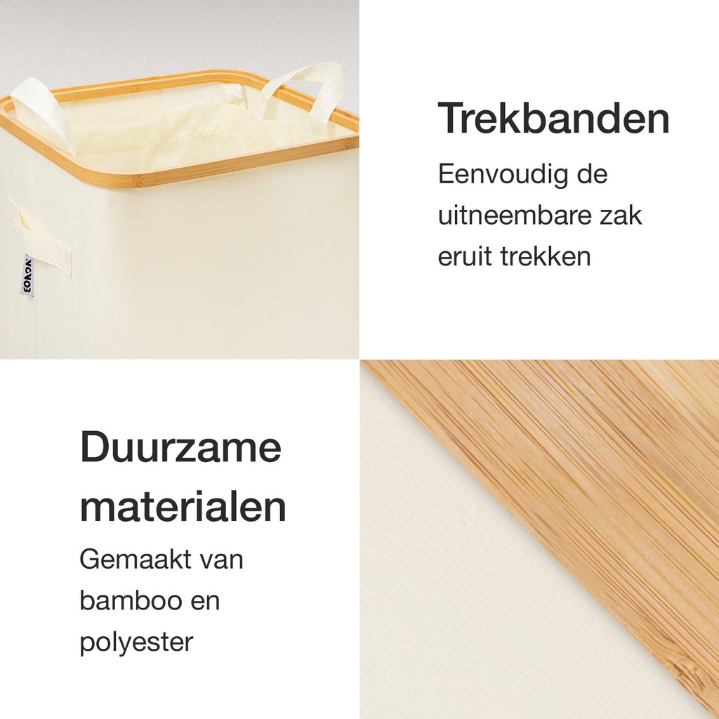 NOVOB® Statiegeld Container met Wasbare Flessentas | 100L | Wit