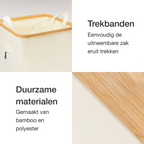 NOVOB® Statiegeld Container met Wasbare Flessentas | 100L | Wit