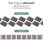 Stoelhoes Grijs Eetkamerstoelen | Stoelhoesset | Stretch | Incl. Poot Viltjes