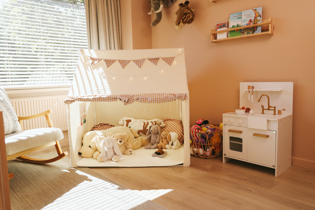 Speeltent voor Kinderen | Opvouwbare Kindertent met Sterverlichting | Ruim & Knus | Machinewasbaar