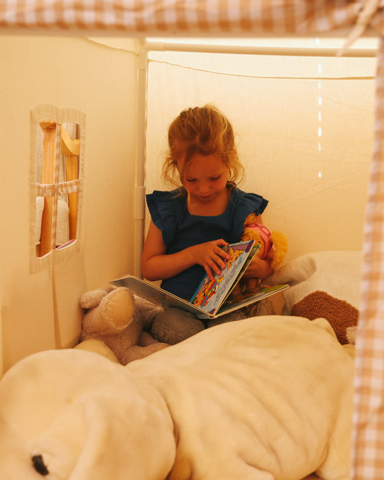 Speeltent voor Kinderen | Opvouwbare Kindertent met Sterverlichting | Ruim & Knus | Machinewasbaar