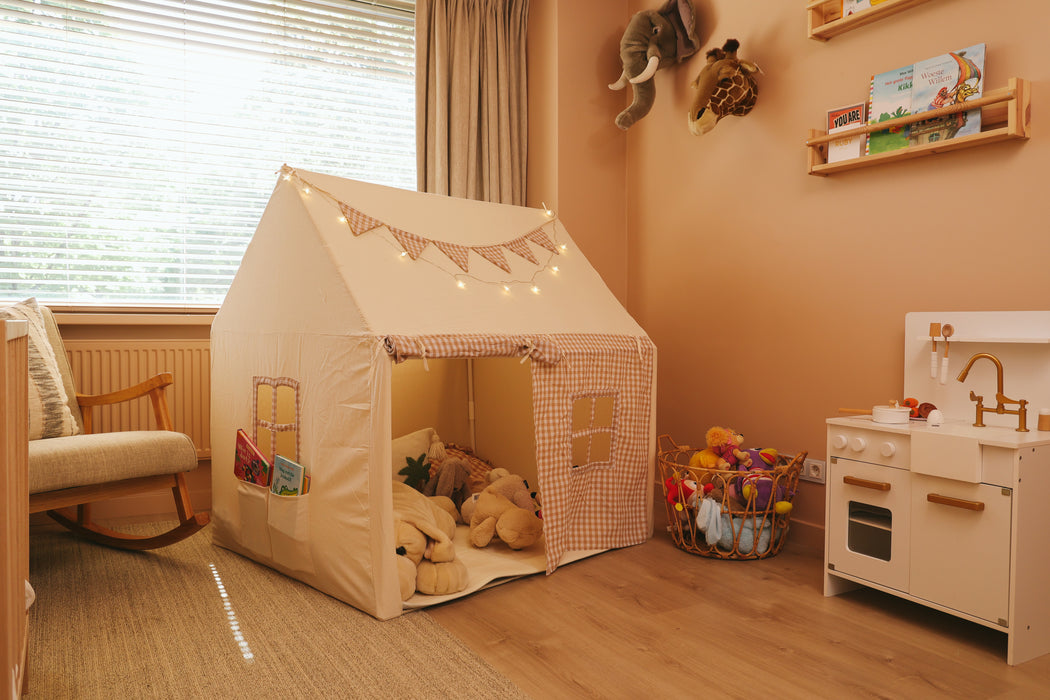 Speeltent voor Kinderen | Opvouwbare Kindertent met Sterverlichting | Ruim & Knus | Machinewasbaar