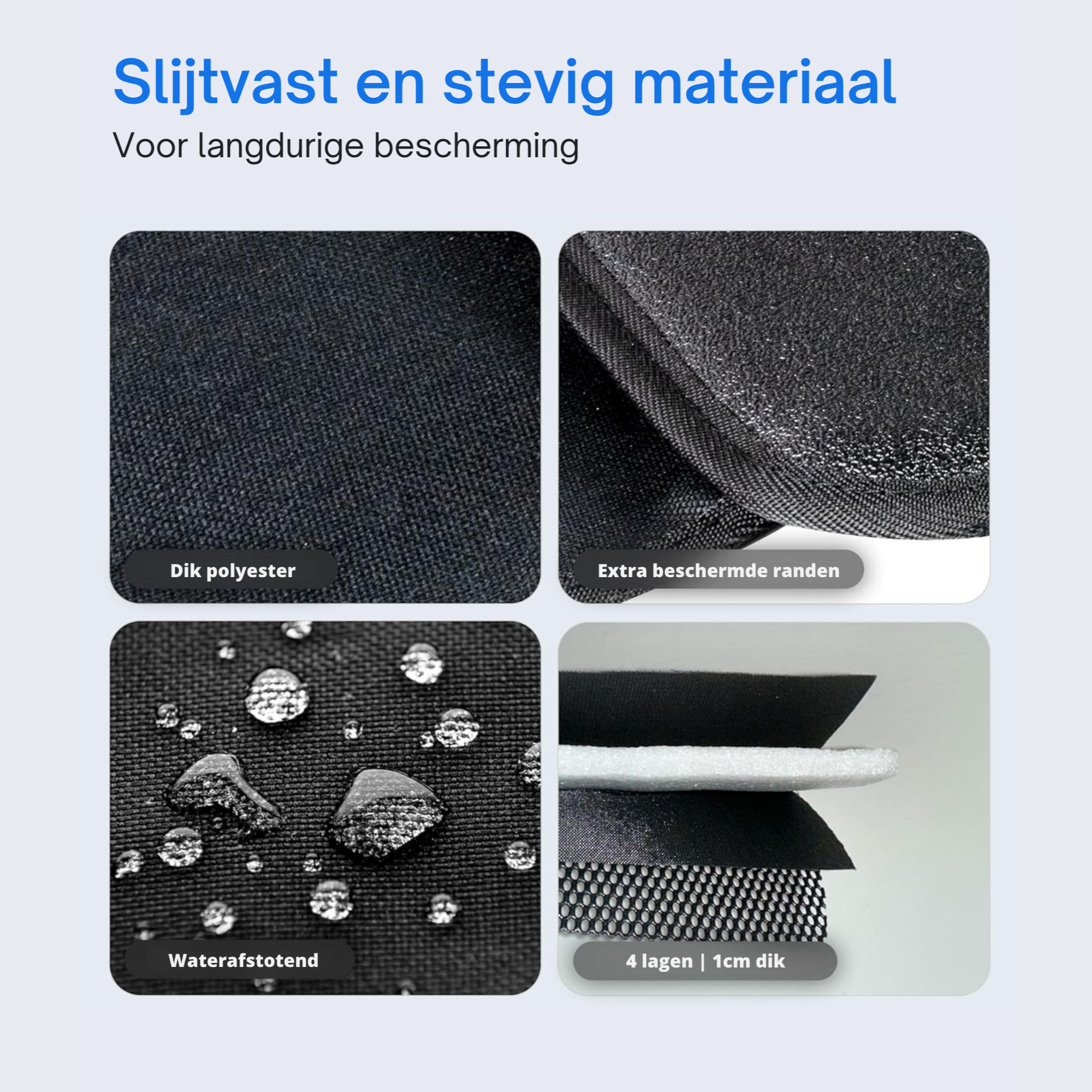 NOVOB® Autostoel Beschermer | Inclusief 2 Auto Onderzetters