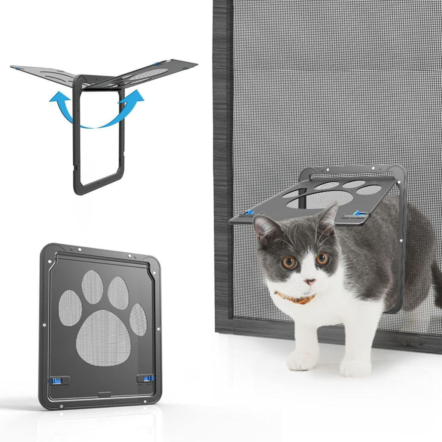 Kattenluik Hordeur | Kattendeur Binnendeur | 29x24cm | Geschikt voor Katten en Kleine Honden (tot 15kg)