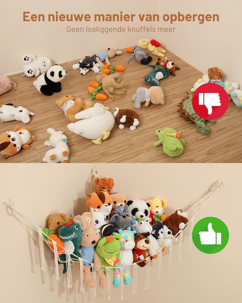 Knuffel Opbergnet (1 Stuk)