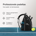 Padeltas | Sporttas | Tennistas | Rugzak | Meerdere vakken | 35L | Voor 4 Padelrackets / 2 Tennisrackets