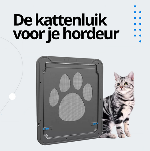 Kattenluik Hordeur | Kattendeur Binnendeur | 29x24cm | Geschikt voor Katten en Kleine Honden (tot 15kg)