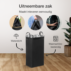 Statiegeld Container | Verzamelmand voor Statiegeld | Met Deksel en Wasbare Zak | Voor Lege Flessen en Blikjes | 100L