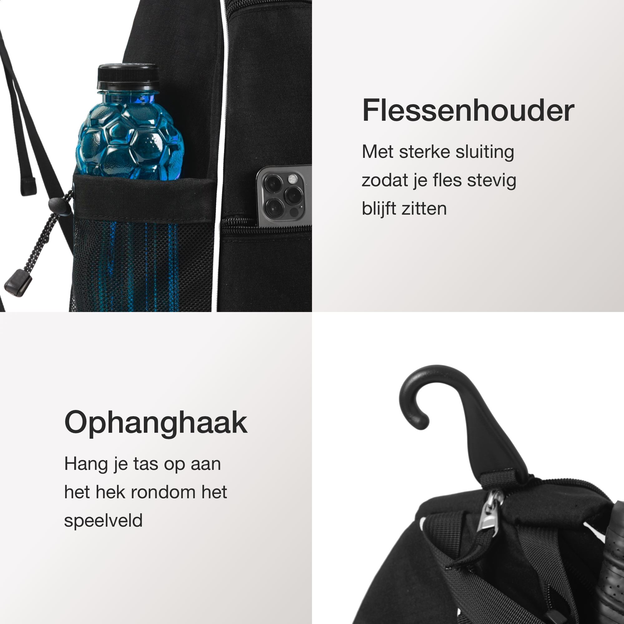 Padeltas | Sporttas | Tennistas | Rugzak | Meerdere vakken | 35L | Voor 4 Padelrackets / 2 Tennisrackets