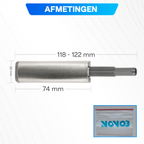 Buffer Druksnappers 5 Stuks (Incl. Schroeven) | Push to Open | Deurbuffer | Deursnapper | Voor Keukenkast en Keukenlade