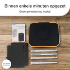 NOVOB® Statiegeld Container met Wasbare Flessentas | 100L | Zwart