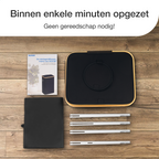 Statiegeld Container | Verzamelmand voor Statiegeld | Met Deksel en Wasbare Zak | Voor Lege Flessen en Blikjes | 100L