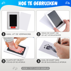Inktafdruk | Pootafdruk Huisdier | Voetafdruk Baby | Contactloos en Veilig | Maat S en L