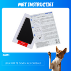 Inktafdruk | Pootafdruk Huisdier | Voetafdruk Baby | Contactloos en Veilig | Maat S en L
